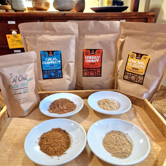 reishi, melena de leon, cordyceps, chai ecologico