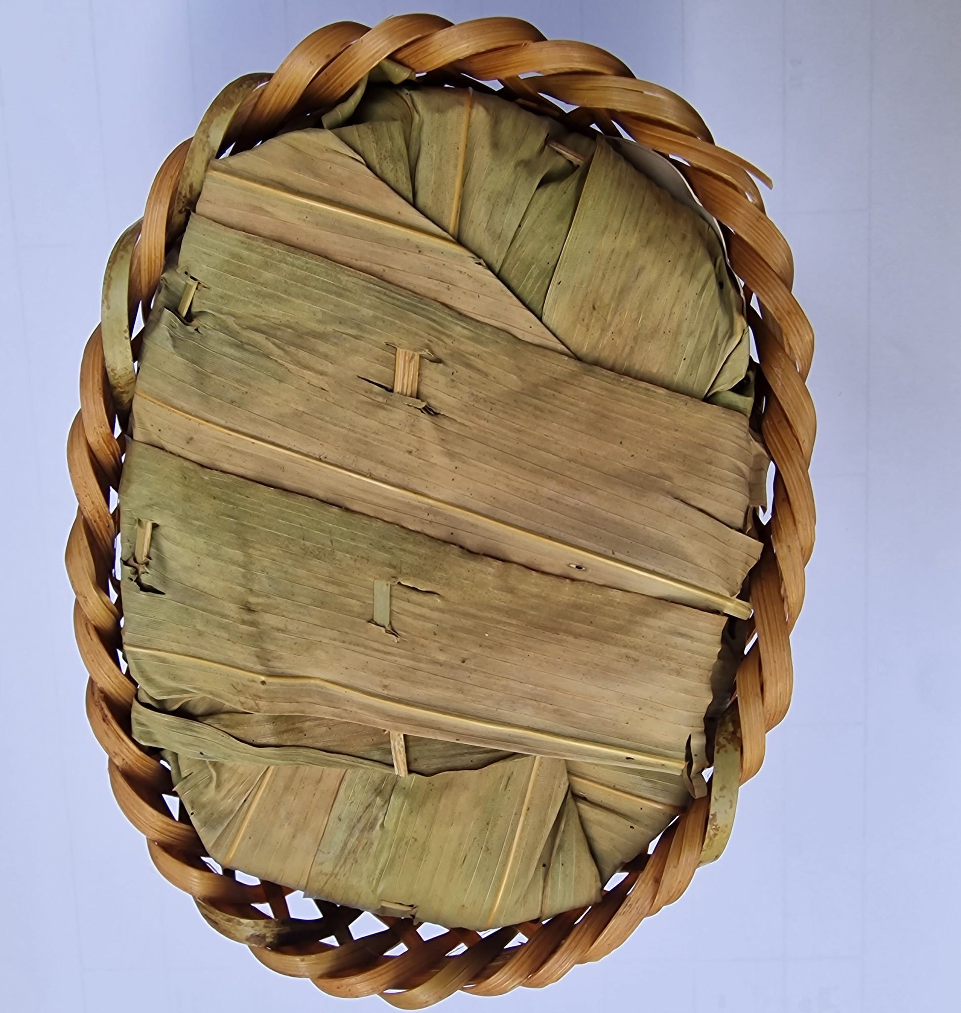 Liu An Tea with bamboo in basket